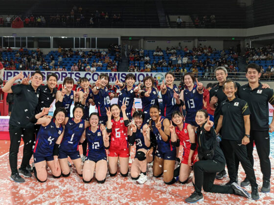 中国との決勝を制し初の大会優勝　2022AVCカップ女子
