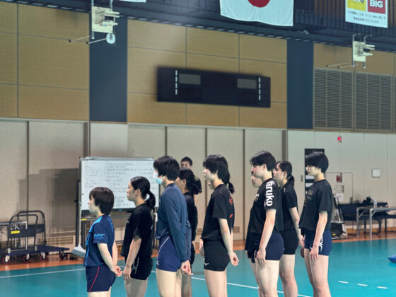 U21女子日本代表候補が世界選手権に向け強化合宿を実施